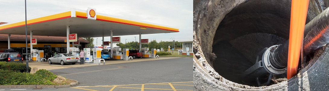 Petrol station forecourt cleaning and petrol pump area cleaning